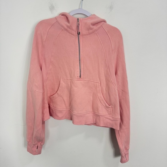 Lululemon Scuba Oversized 1/2 Zip Hoodie in Pink Mist Size M/L - Picture 3 of 15